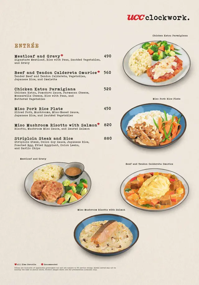 Clockwork Menu Raleigh UCC Clockwork - Western variety in Ermita Robinsons Manila Metro Manila ...