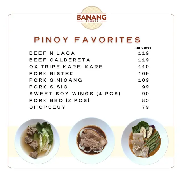 Banang Express - Filipino in Paco Metro Manila | OpenRice Philippines