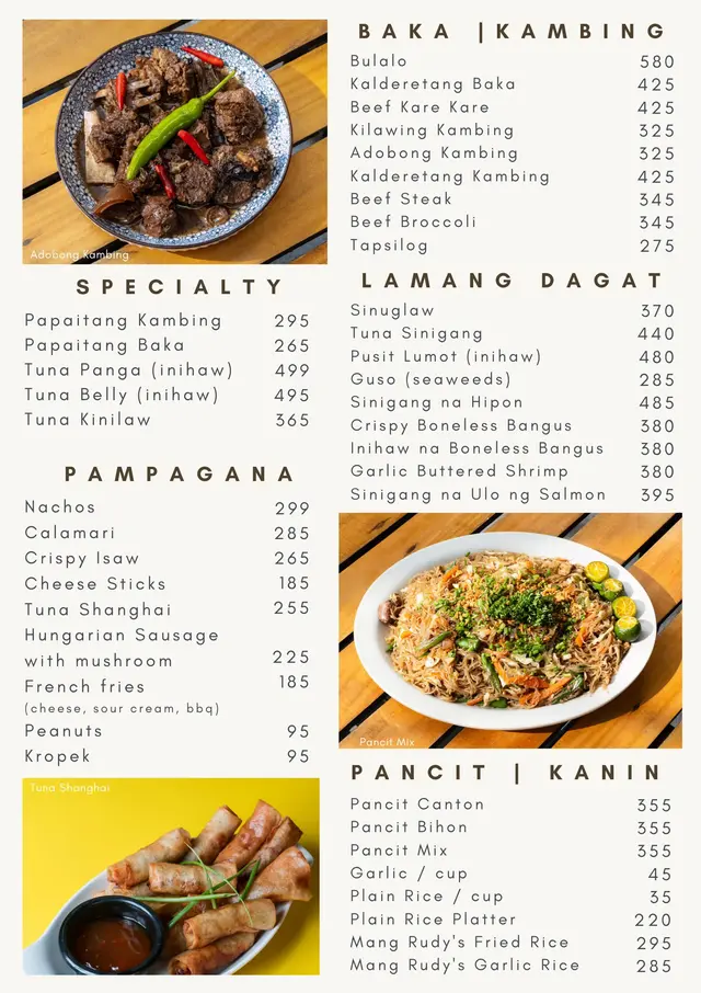 Mang Rudy's Tuna Grill & Papaitan - Filipino in Carmona Ayala Malls ...